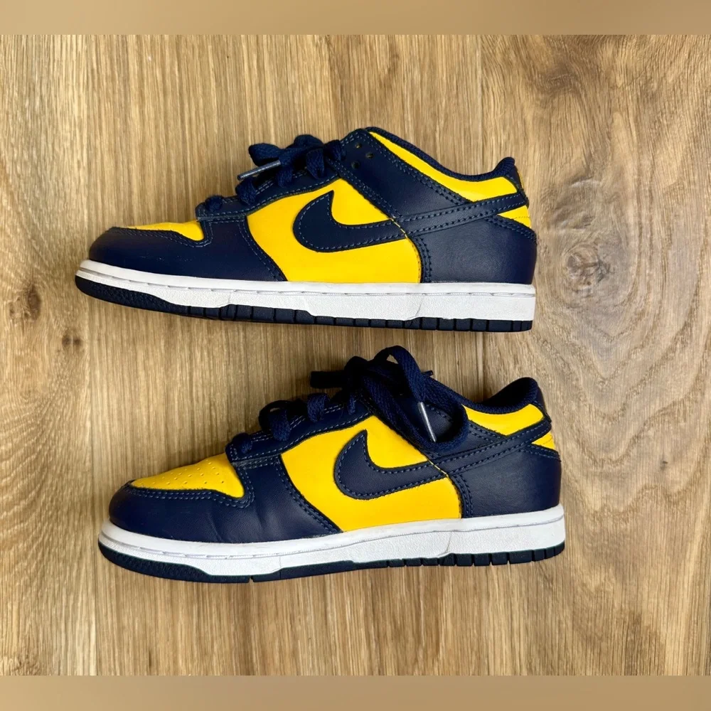 Nike Dunk Low (TDE) "Michigan" Size 13.5C CW1588-700 LNC - Picture 3 of 7